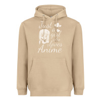 Mushroom just a girl who loves anime Heavyweight Hoodie - DesigneFamous