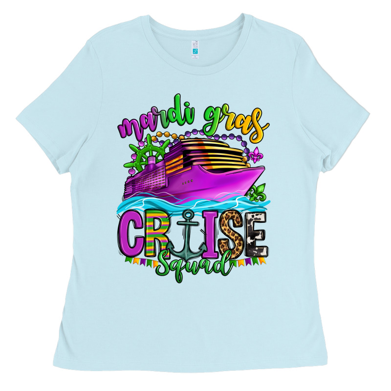 Mardi Gras Cruise Squad Ladies Tee by OliviaCreatesArt | Teevron