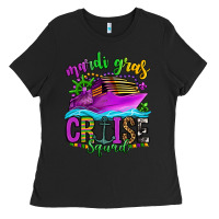 Black mardi gras cruise squad Ladies Tee - OliviaCreatesArt