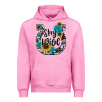 Fuchsia Pink western stay wild horsesho Urban Hoodie - RanaPortraitStore