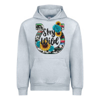 Heather Grey western stay wild horsesho Urban Hoodie - RanaPortraitStore