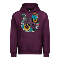 Mauve Wine western stay wild horsesho Urban Hoodie - RanaPortraitStore