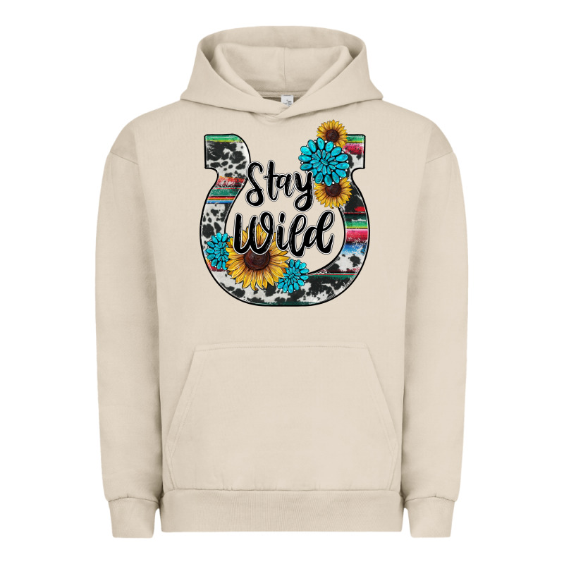 Western Stay Wild Horsesho Urban Hoodie by RanaPortraitStore | Teevron