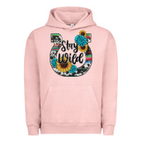 Pigment Salmon western stay wild horsesho Urban Hoodie - RanaPortraitStore