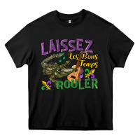 Black laissez les bons temps rouler Heavy Core Tee - CowGirlArtShop