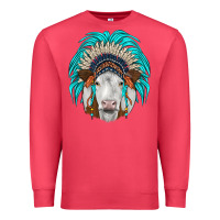 Cardinal simmental indian headdress Premium Sweatshirt - JahusDesignShop