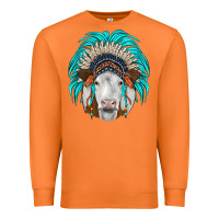Carrot simmental indian headdress Premium Sweatshirt - JahusDesignShop