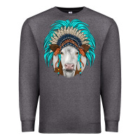 Charcoal Heather simmental indian headdress Premium Sweatshirt - JahusDesignShop