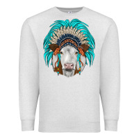 Oatmeal Heather simmental indian headdress Premium Sweatshirt - JahusDesignShop