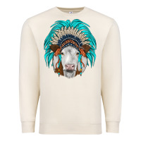 Sandshell simmental indian headdress Premium Sweatshirt - JahusDesignShop