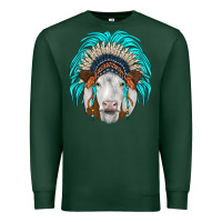 Sports Green simmental indian headdress Premium Sweatshirt - JahusDesignShop