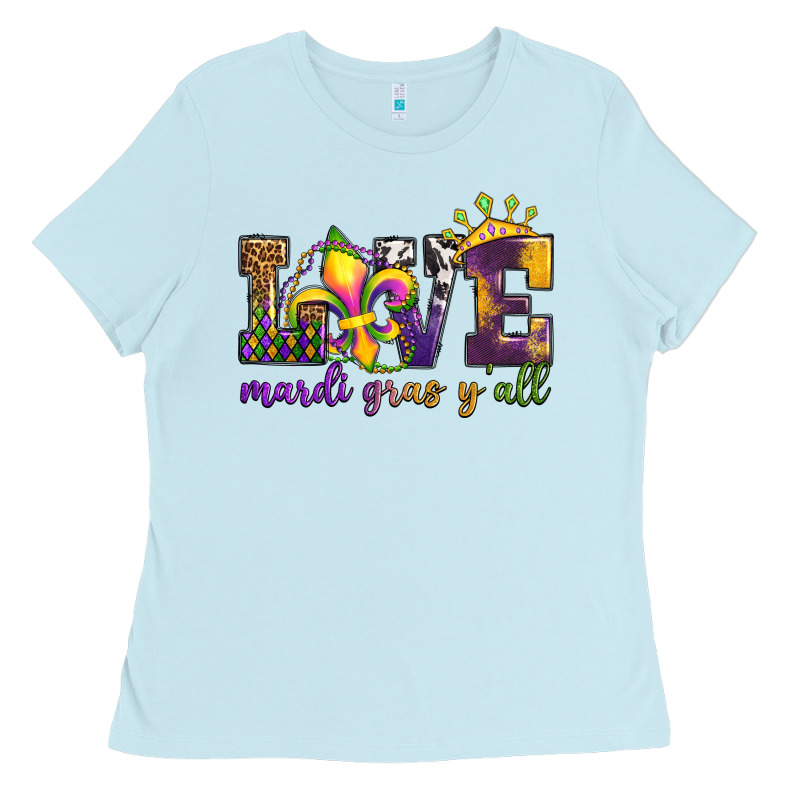 Love. Ardi Gras Y'all Ladies Tee by OliviaCreatesArt | Teevron