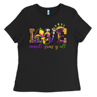 Black love. ardi gras y'all Ladies Tee - OliviaCreatesArt