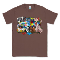 Chestnut Autism truck with farm animals Classic Tee - CowGirlArtShop