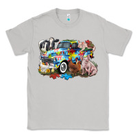 Moon Dust Autism truck with farm animals Classic Tee - CowGirlArtShop