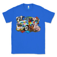 True Royal Autism truck with farm animals Classic Tee - CowGirlArtShop