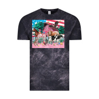 Cloud Black American farm animals tumbler 4th of july Vintage Tee - FaDigitalArtStudio