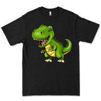 Black Cartoon T-Rex Premium Tee - HowdyJamesFarm