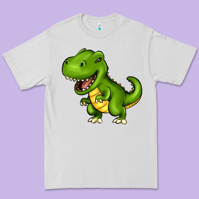 Cartoon T-rex Premium Tee Designed By Howdyjamesfarm