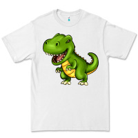 White Cartoon T-Rex Premium Tee - HowdyJamesFarm