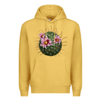 Antique Gold arizona fishhook cactus Premium Hoodie - LillyAllenDesigns
