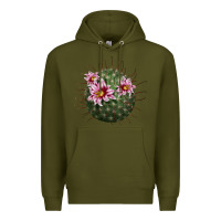 Army Green arizona fishhook cactus Premium Hoodie - LillyAllenDesigns