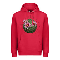 Cardinal arizona fishhook cactus Premium Hoodie - LillyAllenDesigns