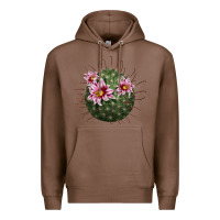 Chestnut arizona fishhook cactus Premium Hoodie - LillyAllenDesigns