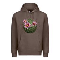 Coffee arizona fishhook cactus Premium Hoodie - LillyAllenDesigns