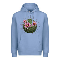 Colony Blue arizona fishhook cactus Premium Hoodie - LillyAllenDesigns