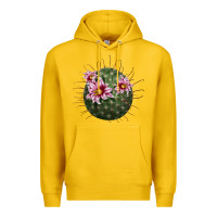 Lemon arizona fishhook cactus Premium Hoodie - LillyAllenDesigns