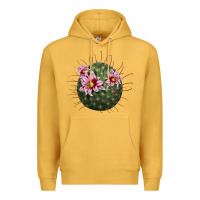 Mustard arizona fishhook cactus Premium Hoodie - LillyAllenDesigns