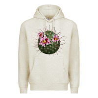 Oatmeal Heather arizona fishhook cactus Premium Hoodie - LillyAllenDesigns