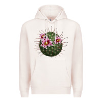 Pale Pink arizona fishhook cactus Premium Hoodie - LillyAllenDesigns