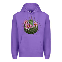 Purple arizona fishhook cactus Premium Hoodie - LillyAllenDesigns