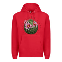 Red arizona fishhook cactus Premium Hoodie - LillyAllenDesigns