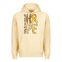 Pina Colada finding the cure starts with hope childhood cancer awareness Premium Hoodie - Jasminsmagicworld