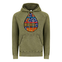 Vintage Olive african fabric pattern teardrop earrings 4 Vintage Hoodie - BundleAndBundleShop