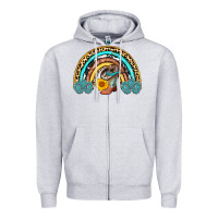 Heather Grey cowboy boots and hat rainbow Zipper Hoodie - AdoDesignShop