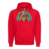 Red cowboy boots and hat rainbow Zipper Hoodie - AdoDesignShop