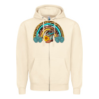 Sandshell cowboy boots and hat rainbow Zipper Hoodie - AdoDesignShop