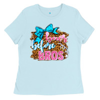 Baby Blue bows before bros olivia Ladies Tee - OliviaCreatesArt