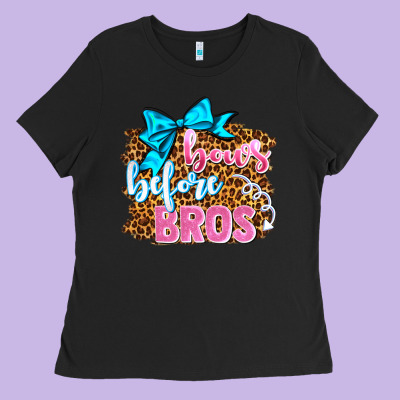 Bows Before Bros Olivia Ladies Tee Designed By Oliviacreatesart