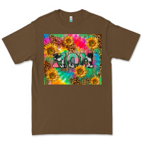 Cacao Mom rainbow sunflower Premium Tee - CowGirlArtShop