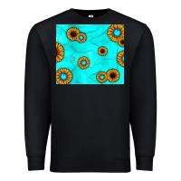 Black turquoise gemstone sunflower Premium Sweatshirt - JahusDesignShop