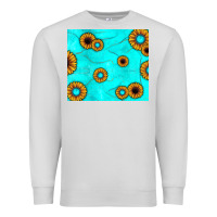 Dove Grey turquoise gemstone sunflower Premium Sweatshirt - JahusDesignShop