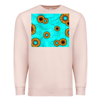 Pale Pink turquoise gemstone sunflower Premium Sweatshirt - JahusDesignShop