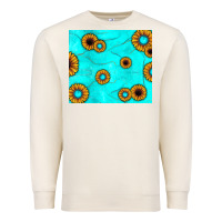 Sandshell turquoise gemstone sunflower Premium Sweatshirt - JahusDesignShop