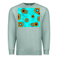 Seafoam turquoise gemstone sunflower Premium Sweatshirt - JahusDesignShop
