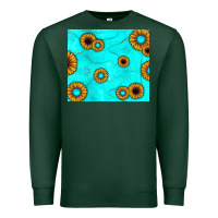 Sports Green turquoise gemstone sunflower Premium Sweatshirt - JahusDesignShop